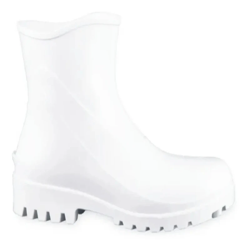 BOTA PVC N39 CANO CURTO BRANCA S/FORRO BRACOL