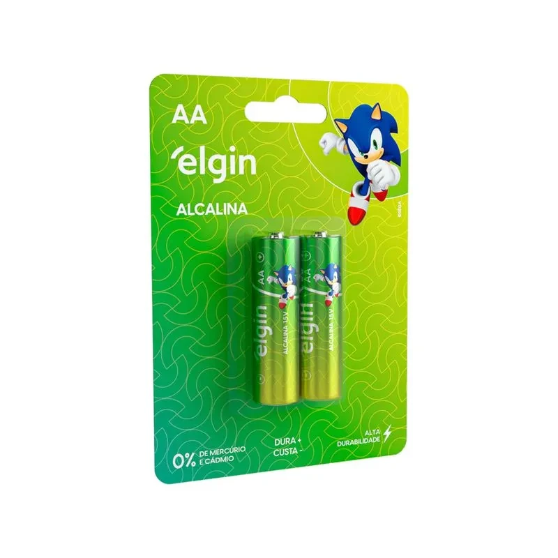 PILHA ALCALINA AA - BLISTER 2 UN - ELGIN