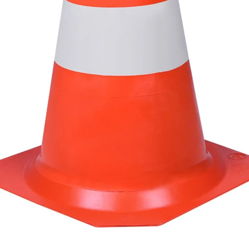 CONE SINALIZAÇÃO EM PVC 75CM LARANJA E BRANCO - WORKER