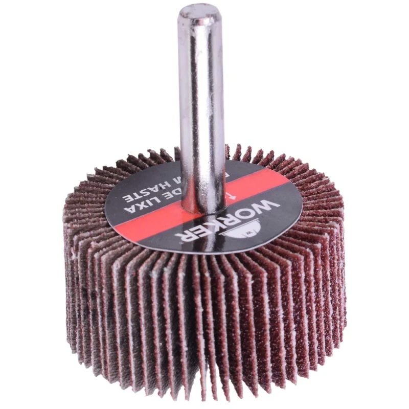 RODA DE LIXA COM HASTE 30MM X 20MM GRÃO 36 - WORKER