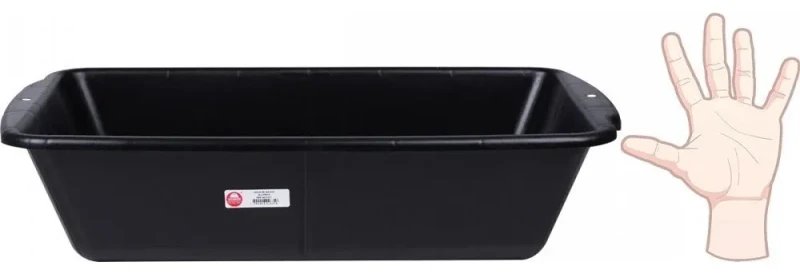 CAIXA PARA MASSA REFORÇADA PVC PRETA 20LT - WORKER