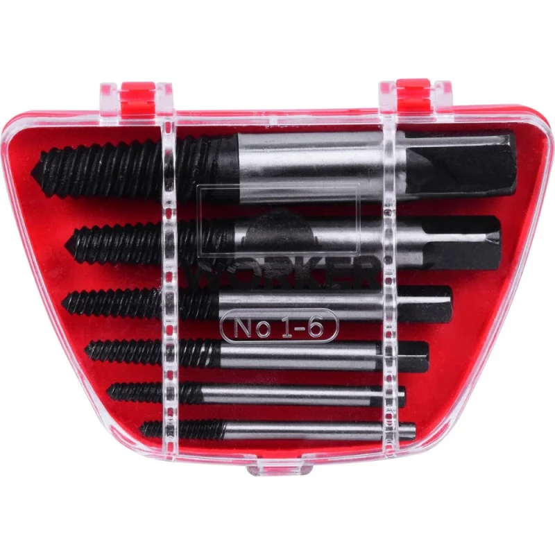 JOGO DE EXTRATOR DE PARAFUSOS 6 PEÇAS - WORKER
