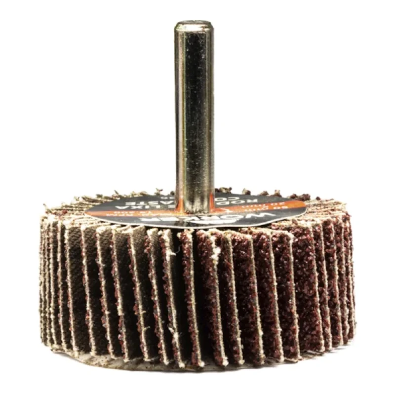 RODA DE LIXA COM HASTE 50MM X 20MM GRÃO 36 - WORKER