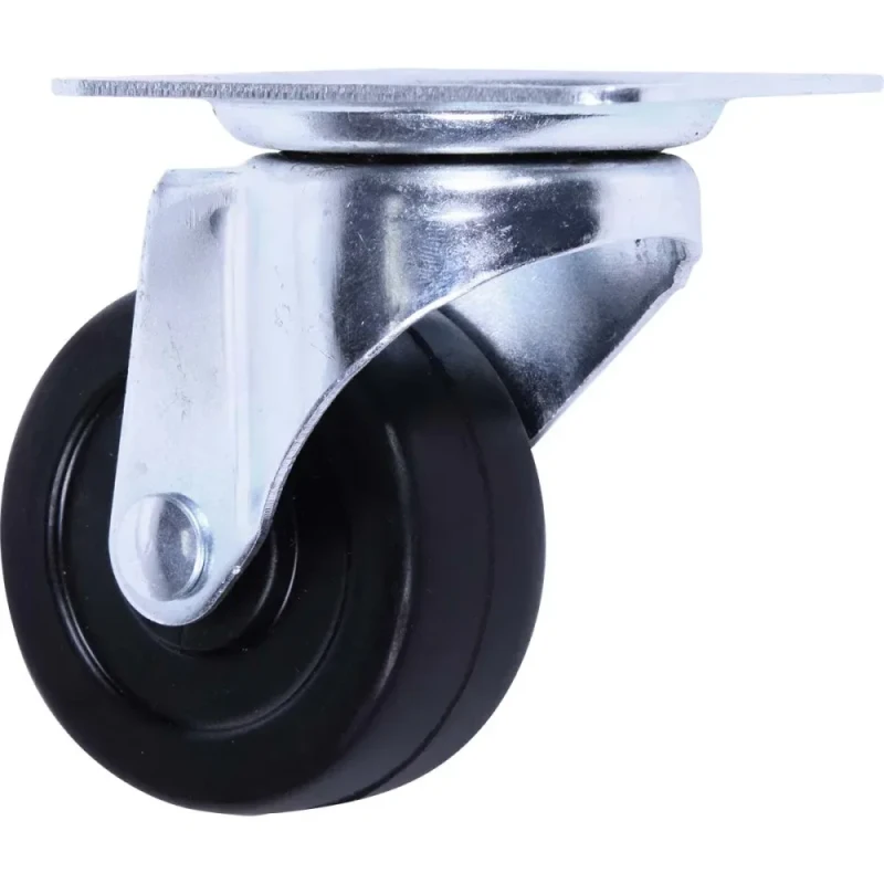 RODIZIO DE BORRACHA GIRATÓRIO PRETO 2" 30KG - WORKER