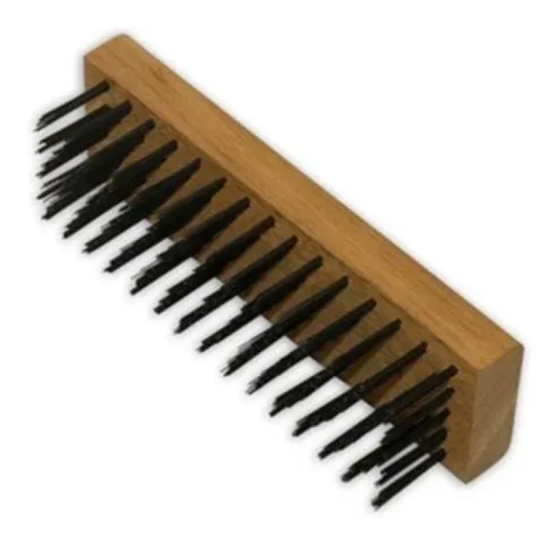 ESCOVA AÇO SEM CABO MADEIRA 5 FILEIRAS - ROMA