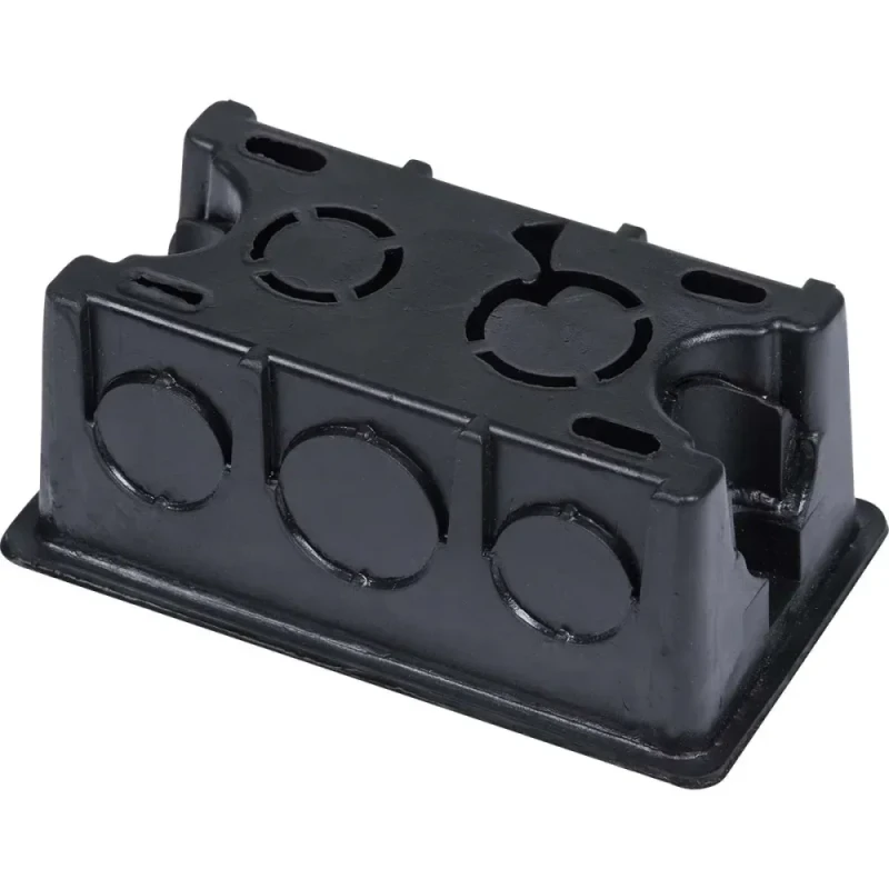 CAIXA DE LUZ EM PVC RETANGULAR PRETA 4X2 - SOMAR 