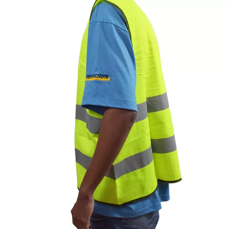 COLETE REFLETIVO POLIÉSTER AMARELO FLORESCENTE - WORKER