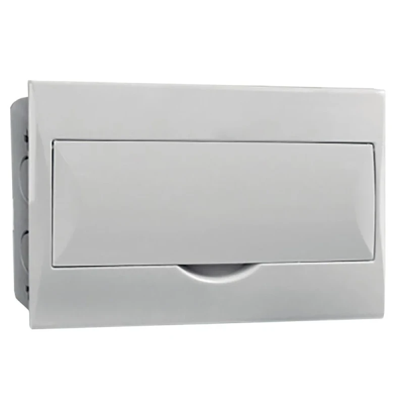 QUADRO DE DISTRIBUIÇÃO RETANGULAR DE EMBUTIR BRANCO 6/8 - LIEGE